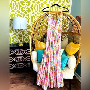 Brand New!!! Adorable floral halter maxi dress